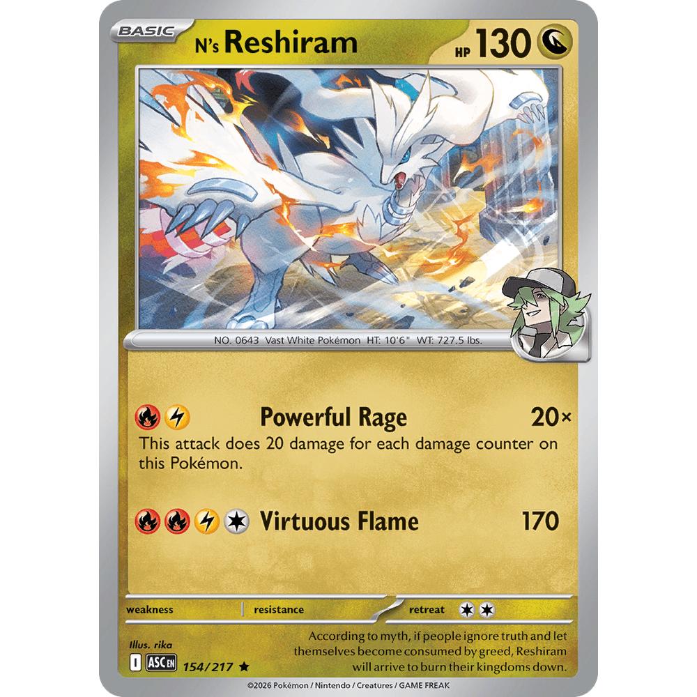 Reshiram de N ASC 154/217 - Holo