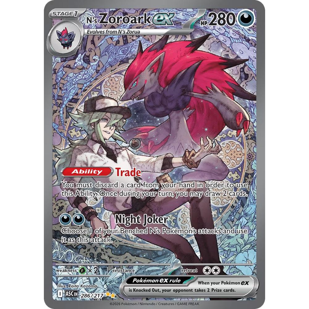 N's Zoroark EX ASC 286/217 - Holo