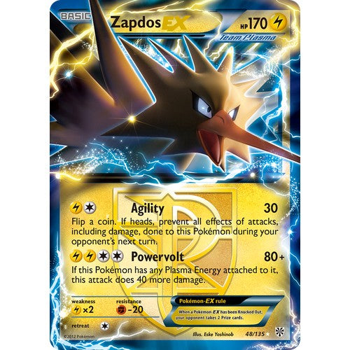 Zapdos-EX BW8 48/135 - Holo