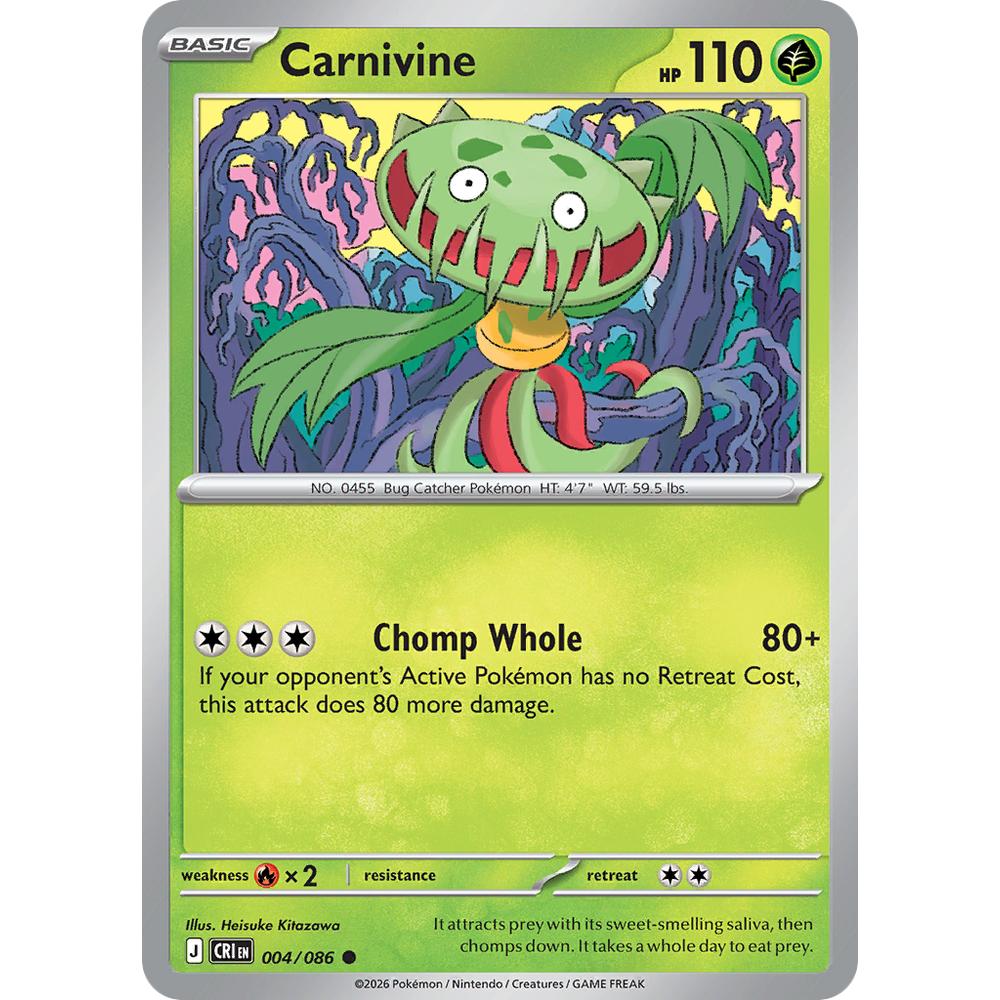 Carnivine CRI 004/086 - Reverse Holo