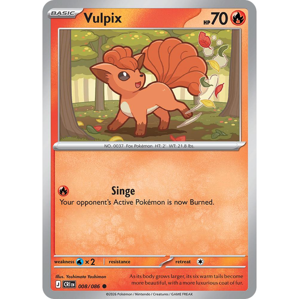 Vulpix CRI 008/086 - Reverse Holo