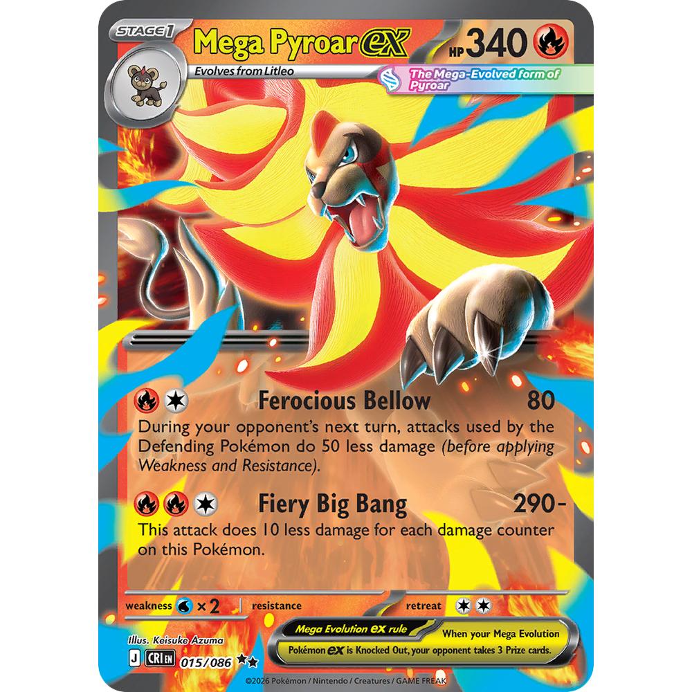 Mega Pyroar ex CRI 015/086 - Holo