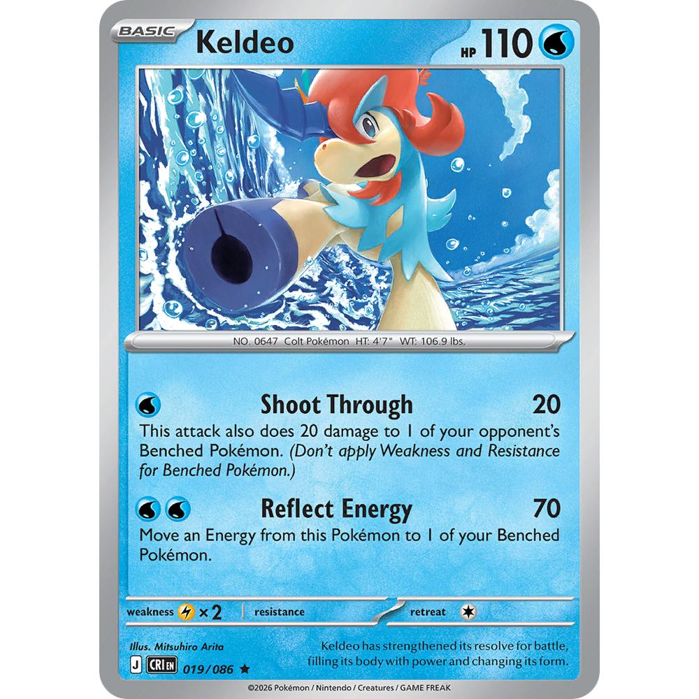 Keldeo CRI 019/086 - Reverse Holo