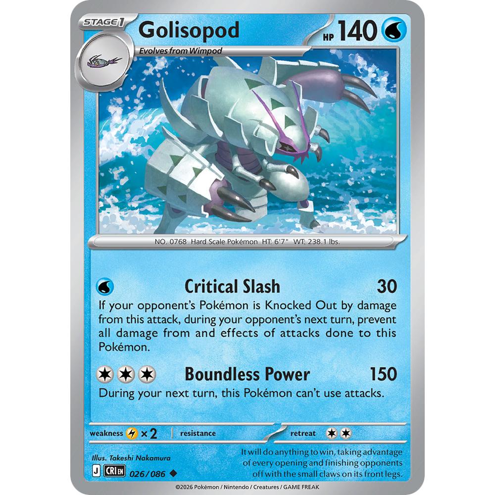 Golisopod CRI 026/086 - Reverse Holo
