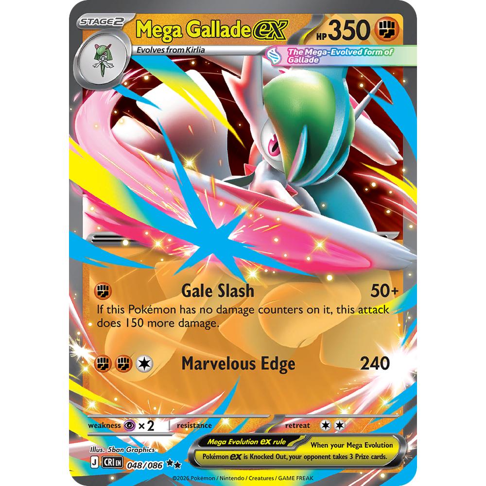 Mega Gallade ex CRI 048/086 - Holo