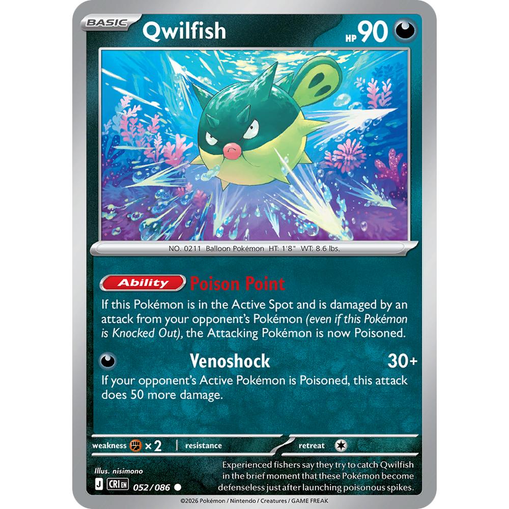 Qwilfish CRI 052/086 - Reverse Holo
