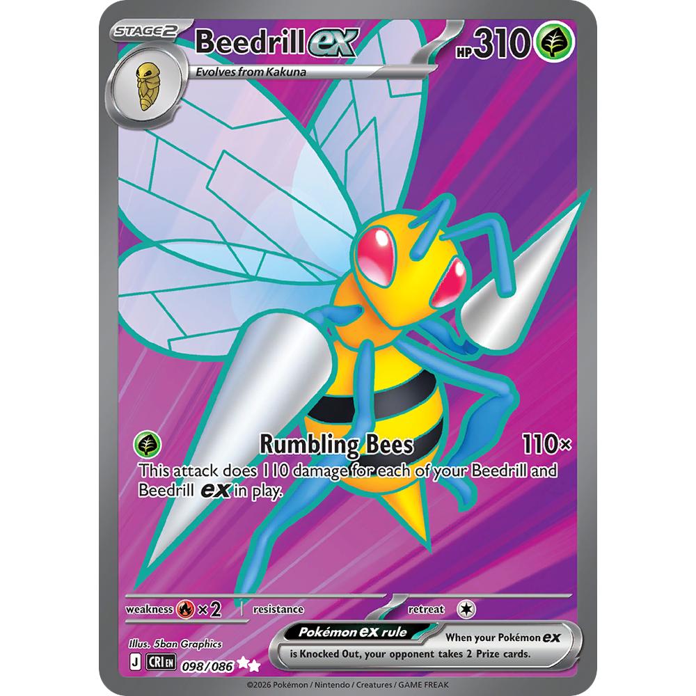 Beedrill ex CRI 098/086 - Holo