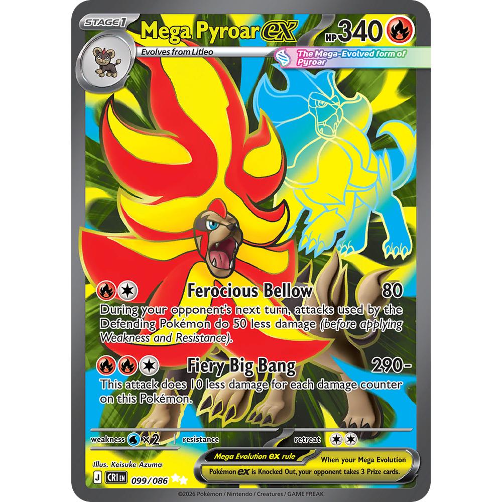 Mega Pyroar ex CRI 099/086 - Holo