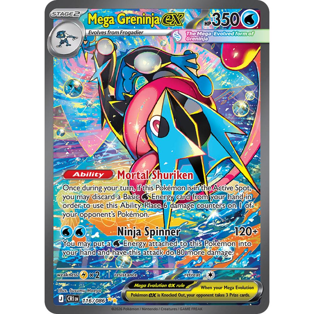 Mega Greninja ex CRI 116/086 - Holo