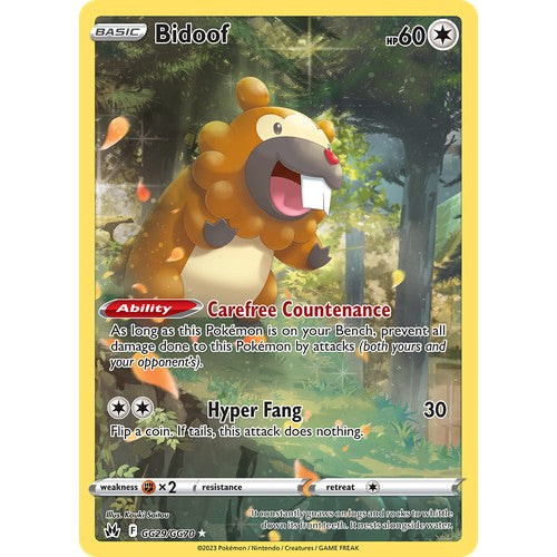 Bidoof CRZ GG29/GG70 - Holo