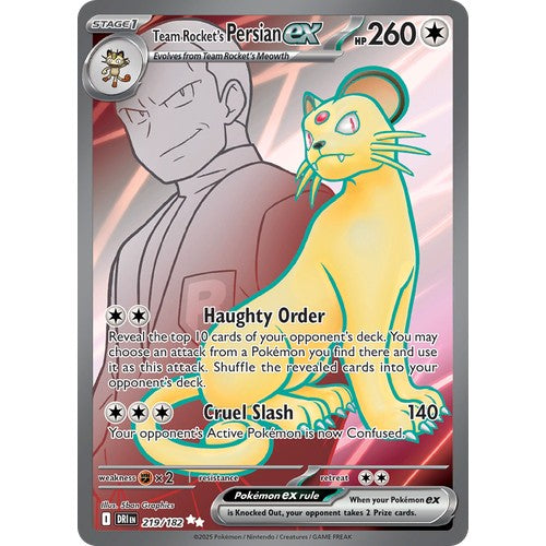 Team Rocket's Persian ex DRI 219/182 - Holo