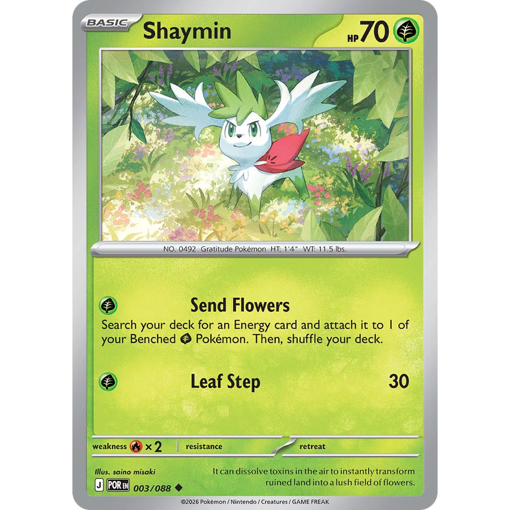 Shaymin POR 003/088 - Reverse Holo