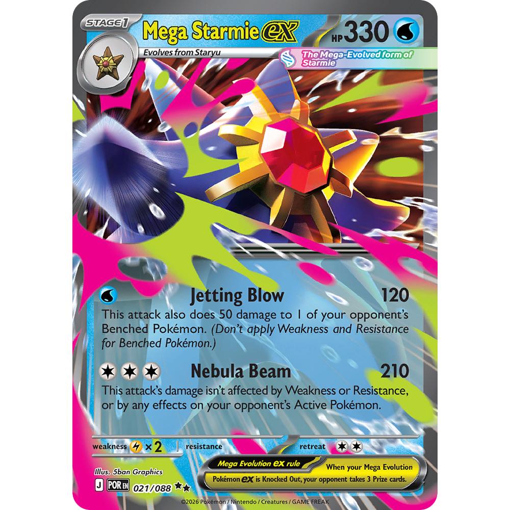 Mega Starmie ex POR 021/088 - Holo