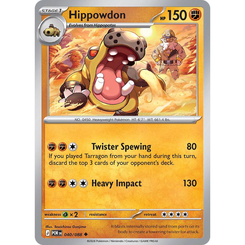 Hippowdon POR 040/088 - Reverse Holo