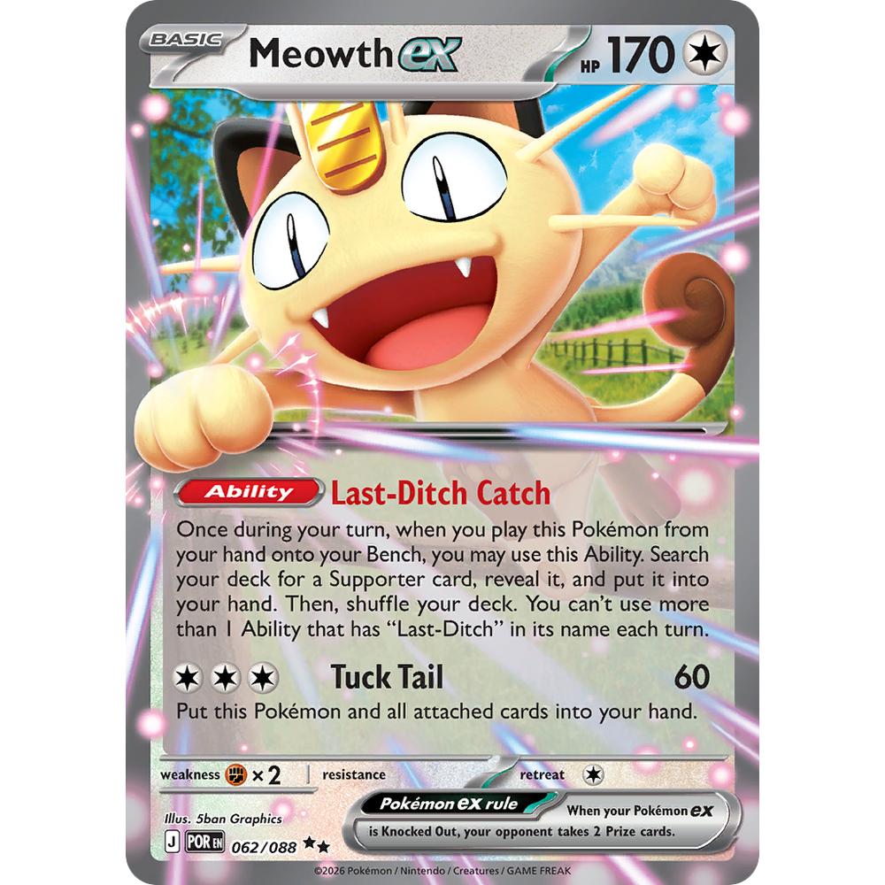 Meowth ex POR 062/088 - Holo