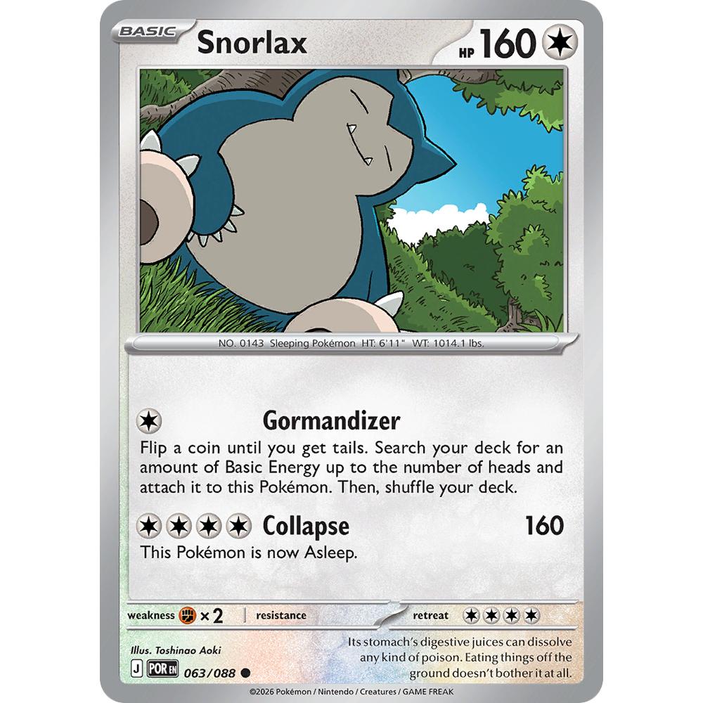 Snorlax POR 063/088 - Reverse Holo