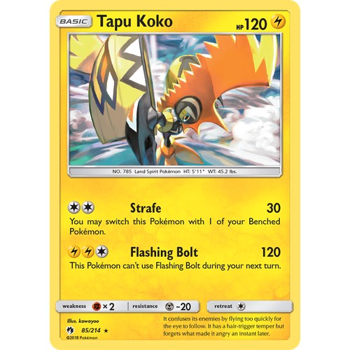 Tapu Koko SM8 85/214 - Reverse Holo