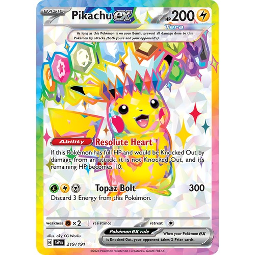 Pikachu ex SSP 219/191 - Holo