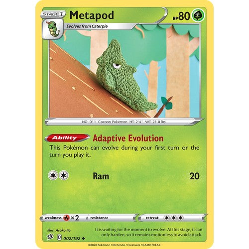 Metapod SWSH2 002/192 - Reverse Holo
