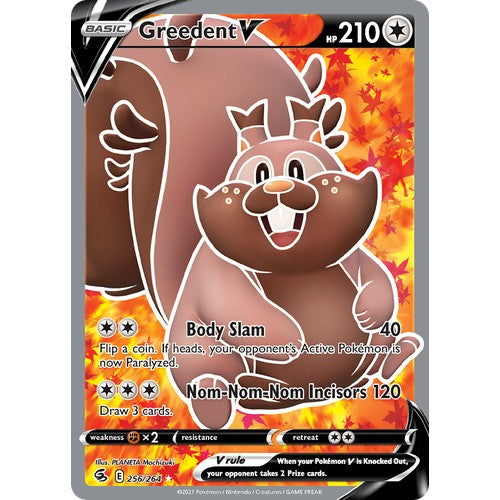 Greedent V SWSH8 256/264 - Holo
