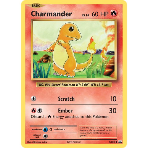 Charmander XY12 9/108 - Reverse Holo