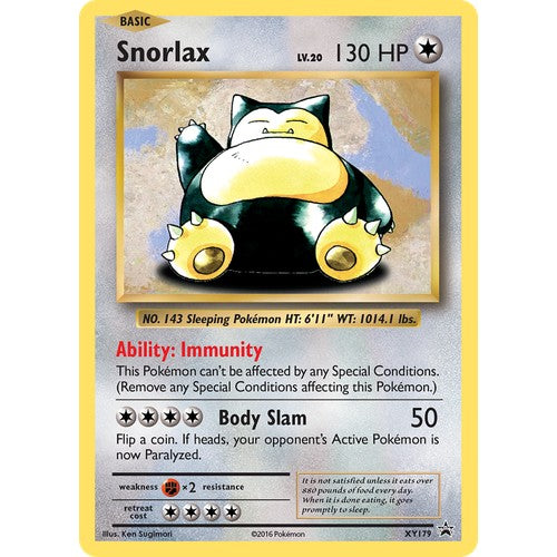 Snorlax XYP XY179 - Holo