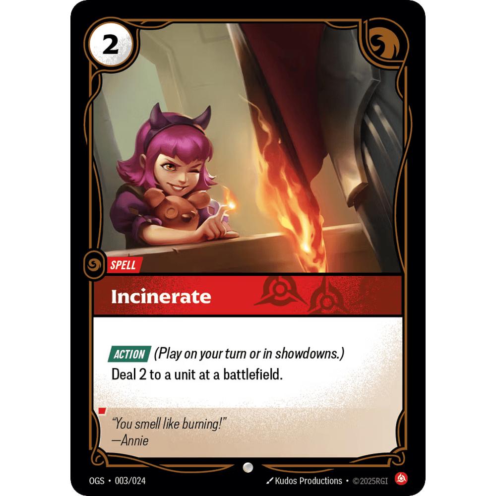 Incinerate OGS 003/24