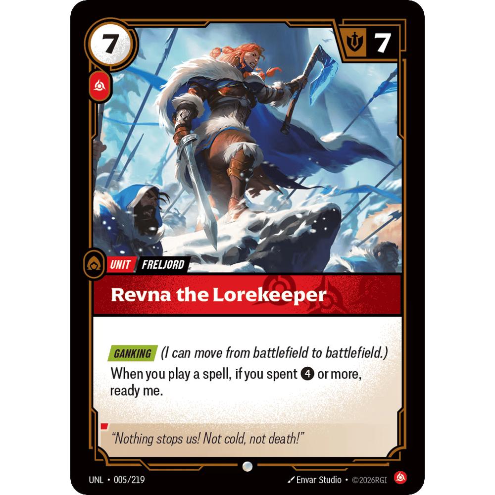 Revna The Lorekeeper UNL 005/219 - Foil
