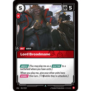 Lord Broadmane UNL 012/219 - Foil