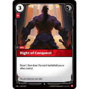 Right Of Conquest UNL 015/219 - Foil