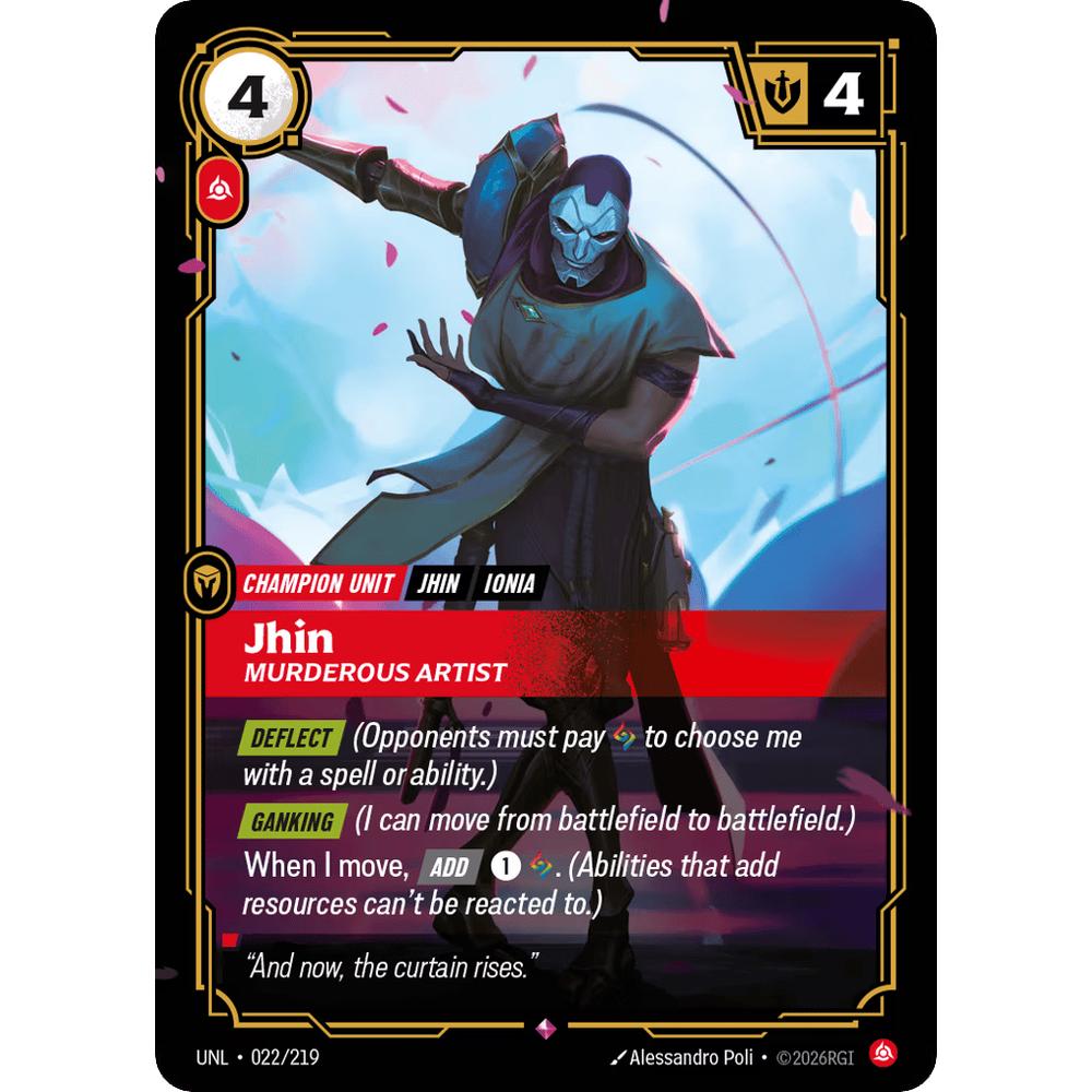Jhin, Murderous Artist UNL 022/219 - Foil