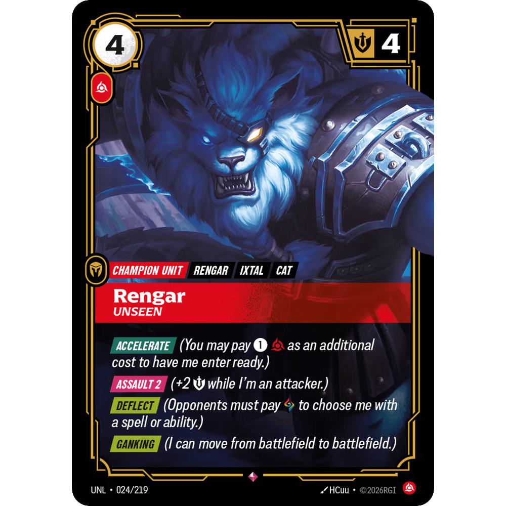 Rengar, Unseen UNL 024/219 - Foil
