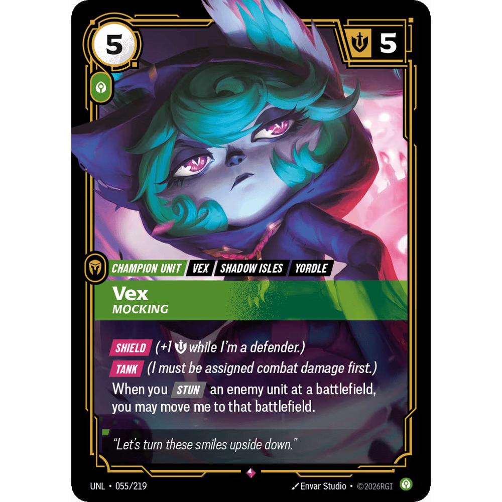 Vex, Mocking UNL 055/219 - Foil