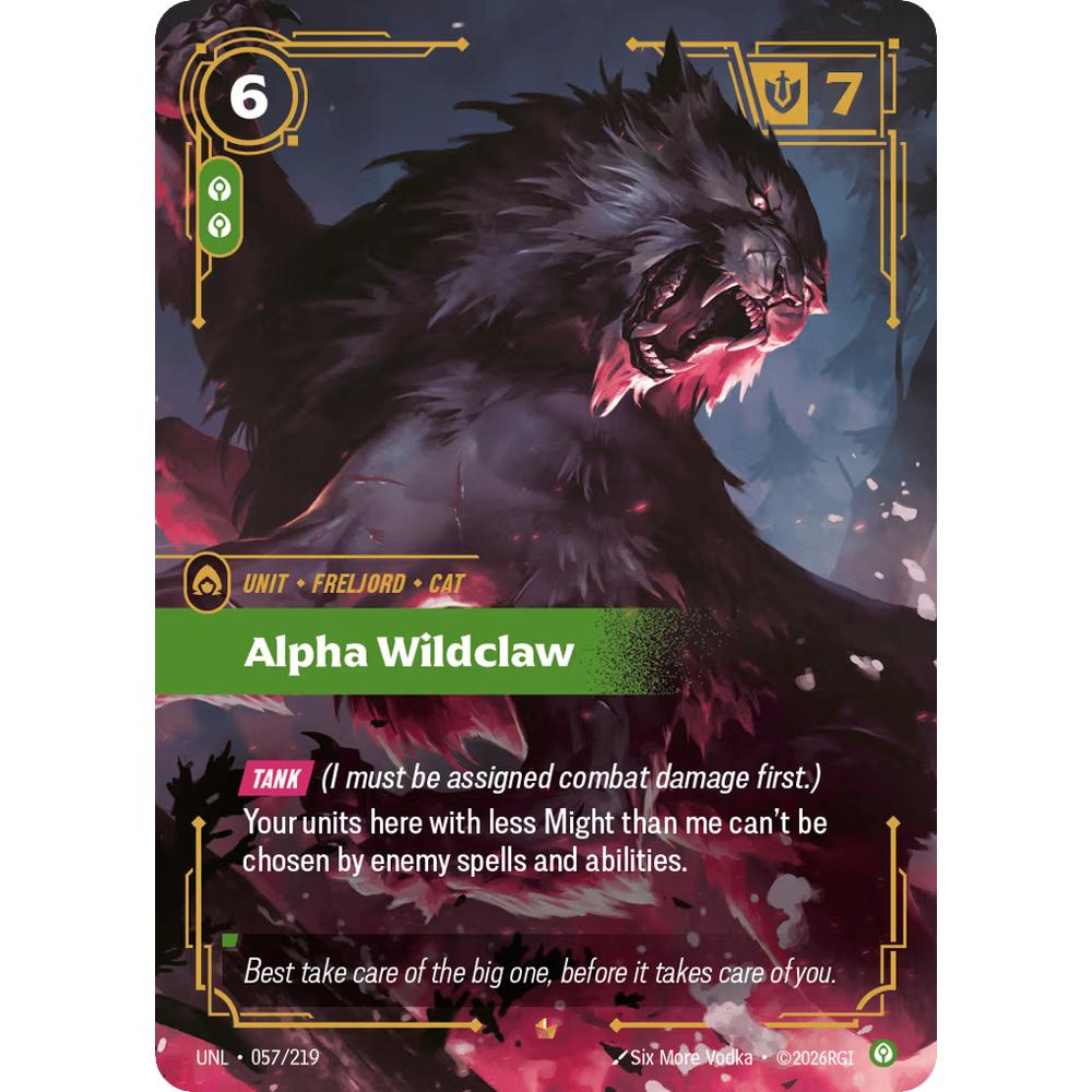 Alpha Wildclaw UNL 057/219 - Foil