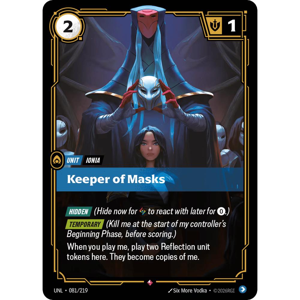 Keeper Of Masks UNL 081/219 - Foil