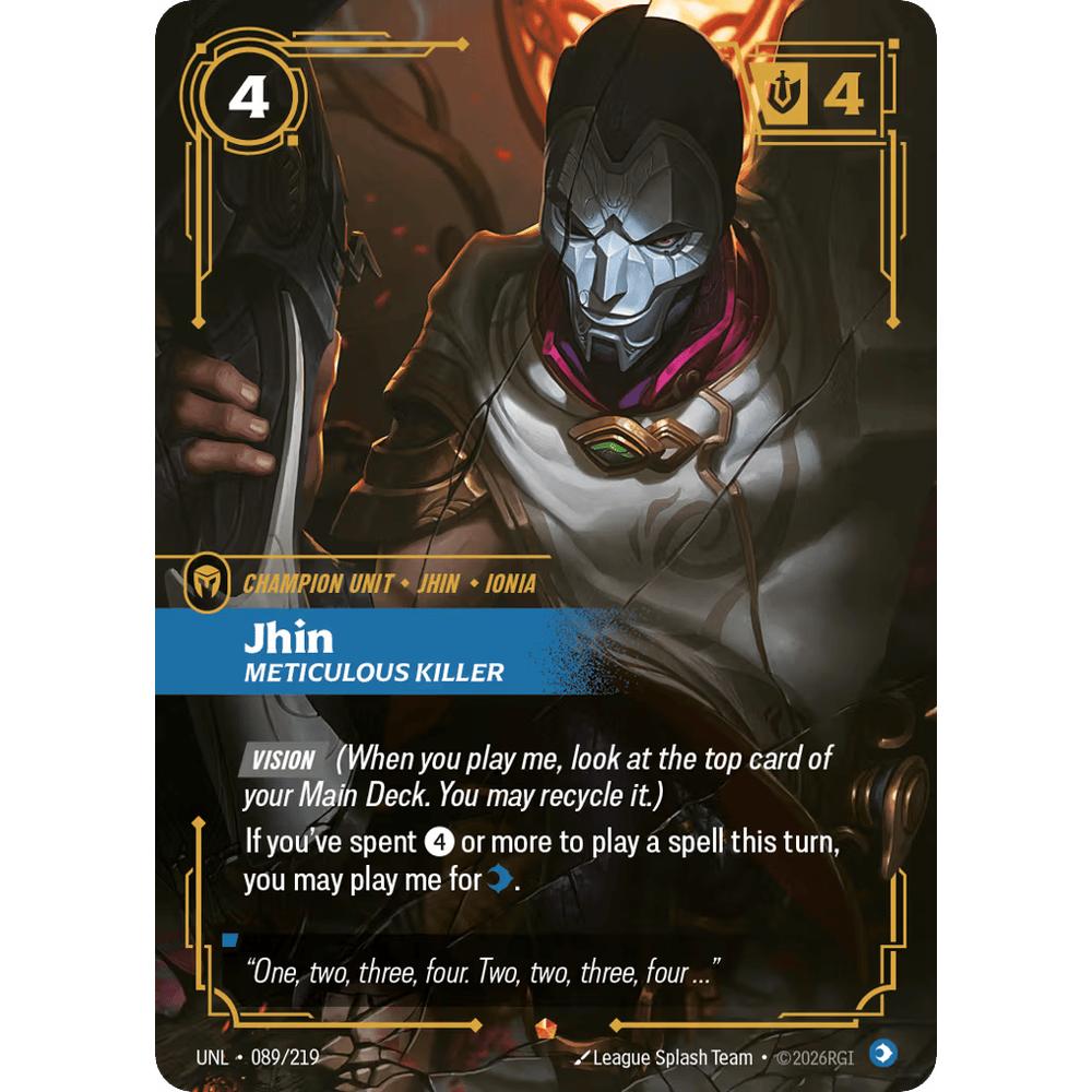 Jhin, Meticulous Killer UNL 089/219 - Foil