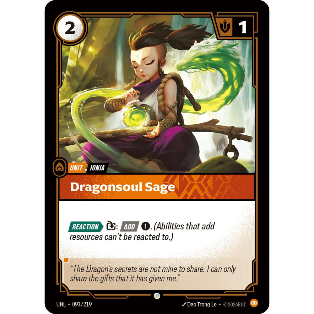Dragonsoul Sage UNL 093/219 - Foil