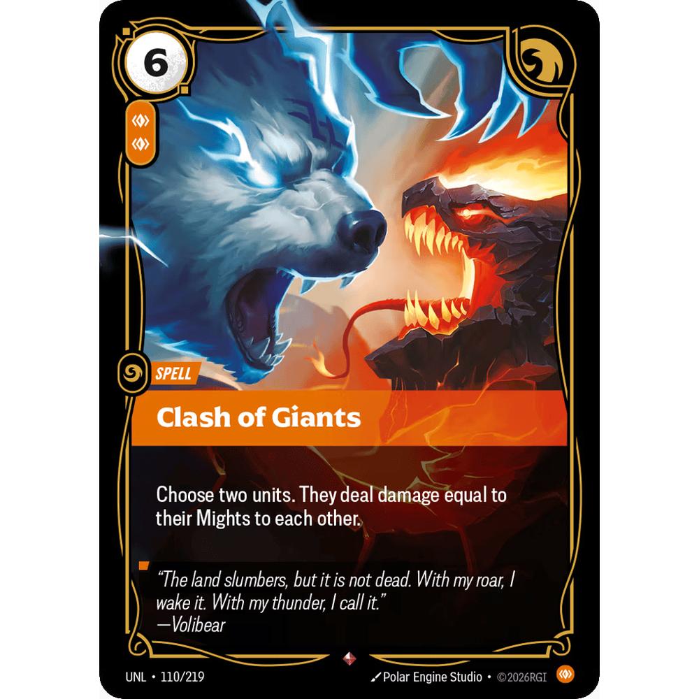 Clash Of Giants UNL 110/219 - Foil