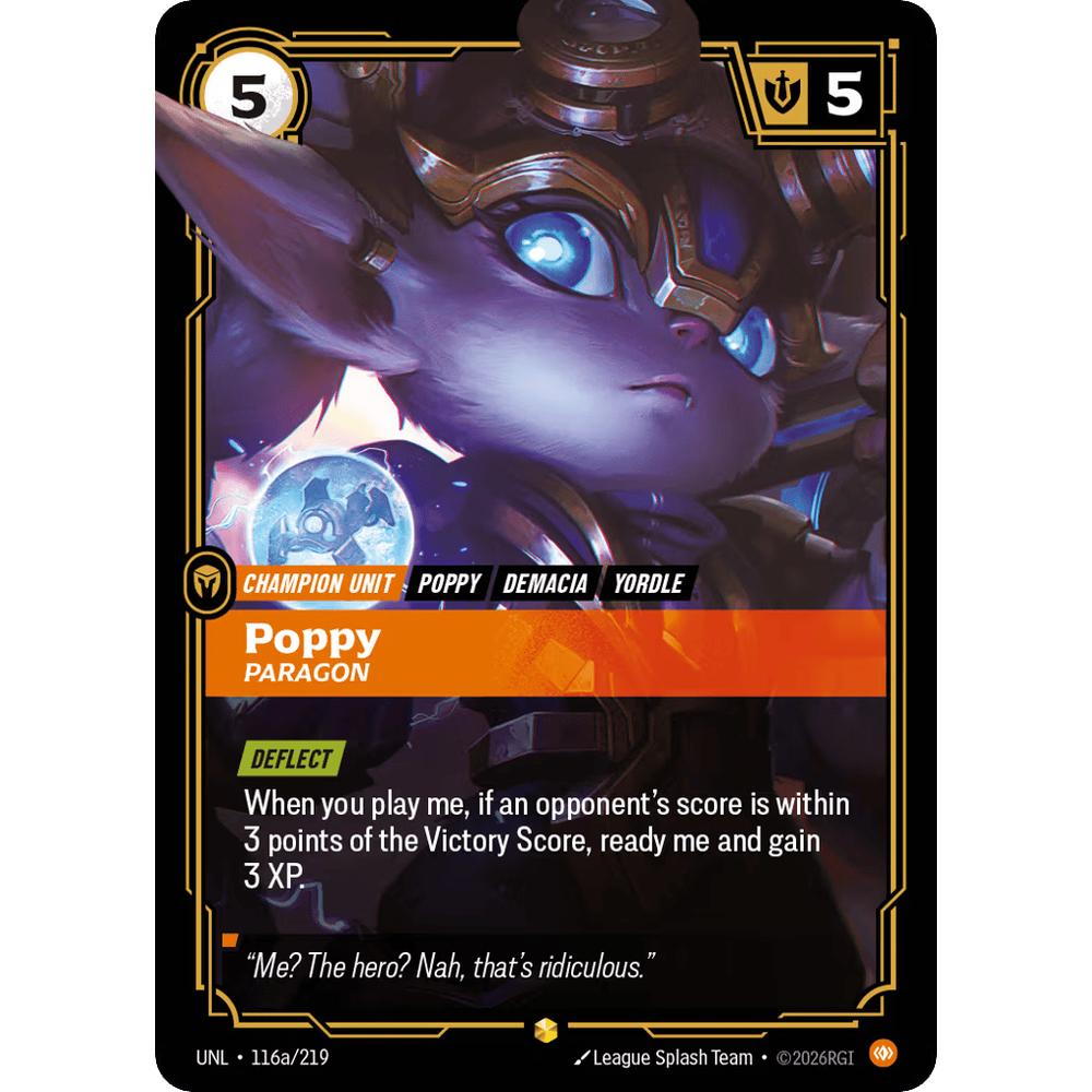 Poppy, Paragon UNL 116a/219 - Foil