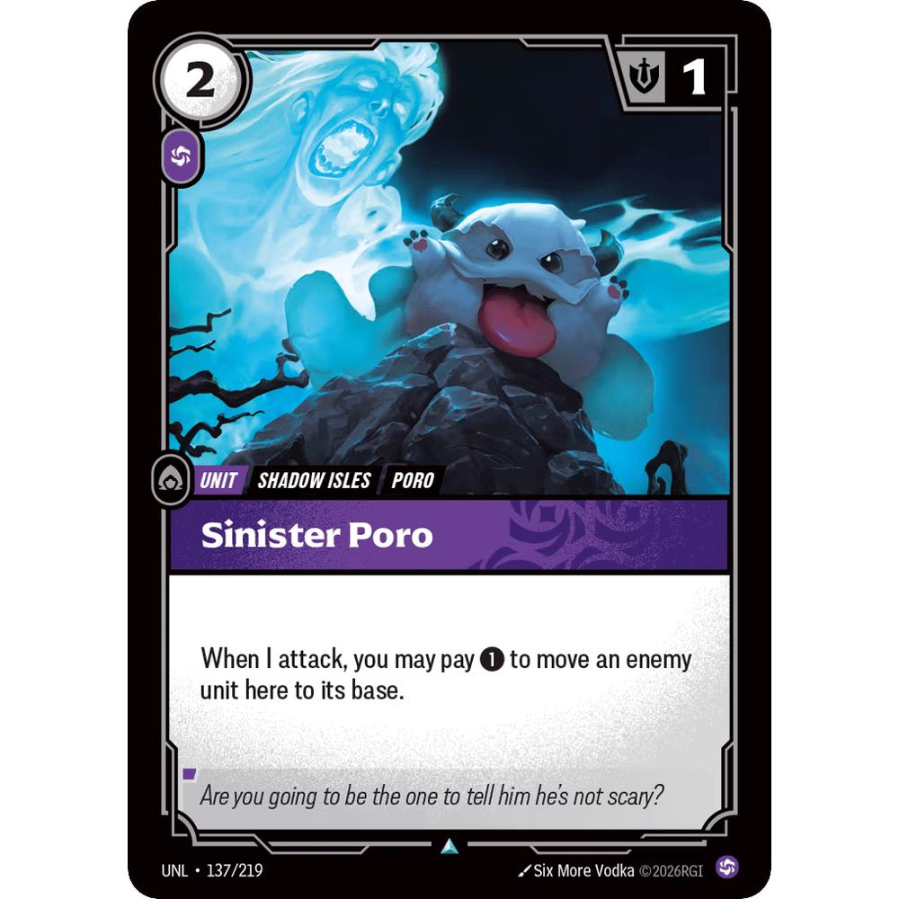 Sinister Poro UNL 137/219 - Foil
