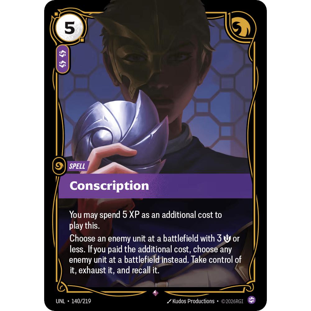 Conscription UNL 140/219 - Foil