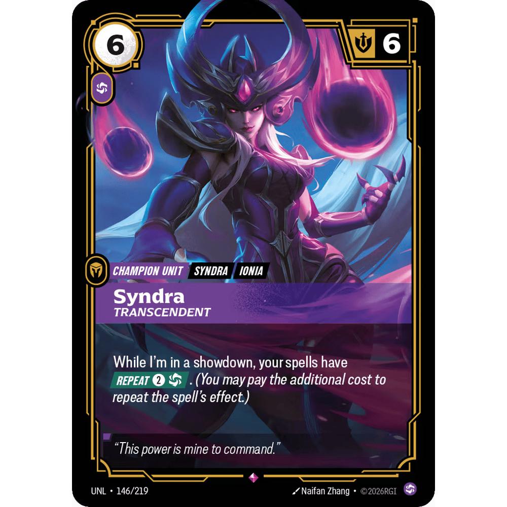 Syndra, Transcendent UNL 146/219 - Foil