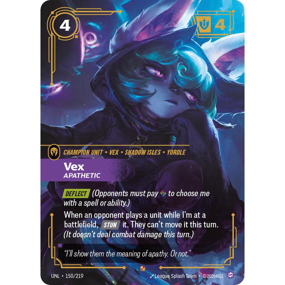 Vex, Apathetic UNL 150/219 - Foil