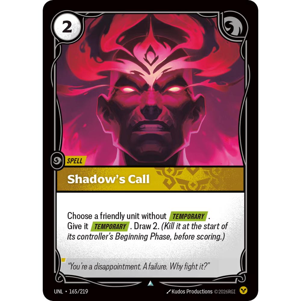 Shadow's Call UNL 165/219 - Foil