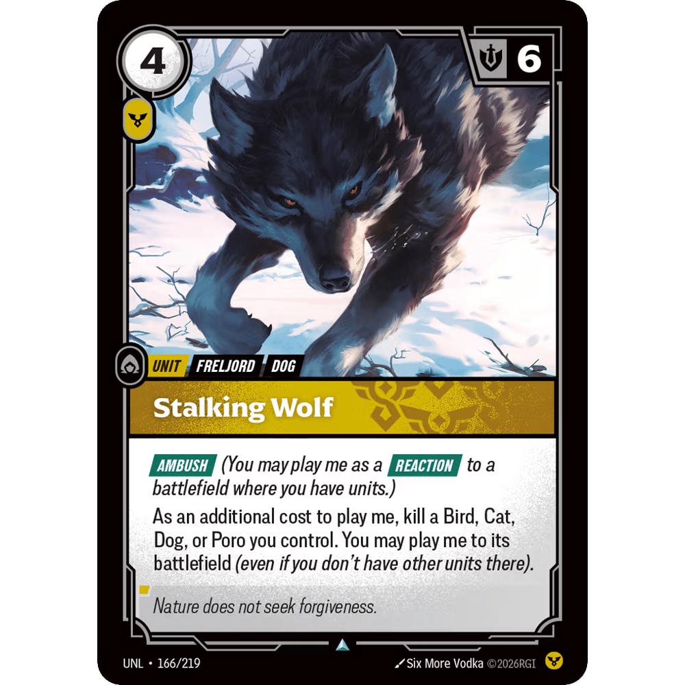 Stalking Wolf UNL 166/219