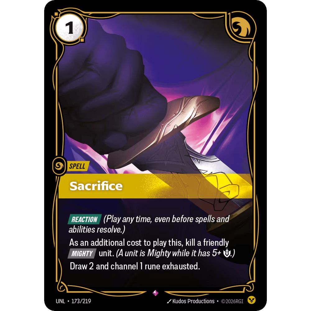 Sacrifice UNL 173/219 - Foil