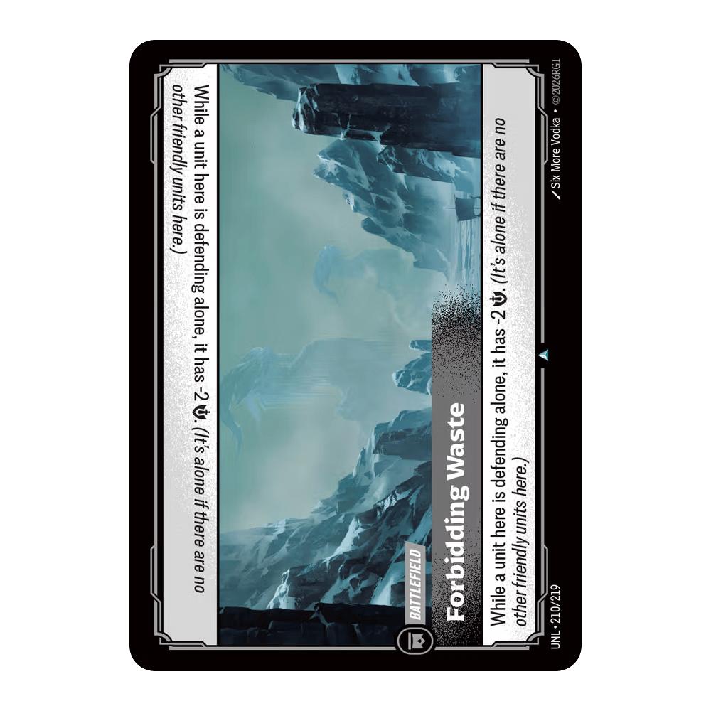 Forbidding Waste UNL 210/219 - Foil