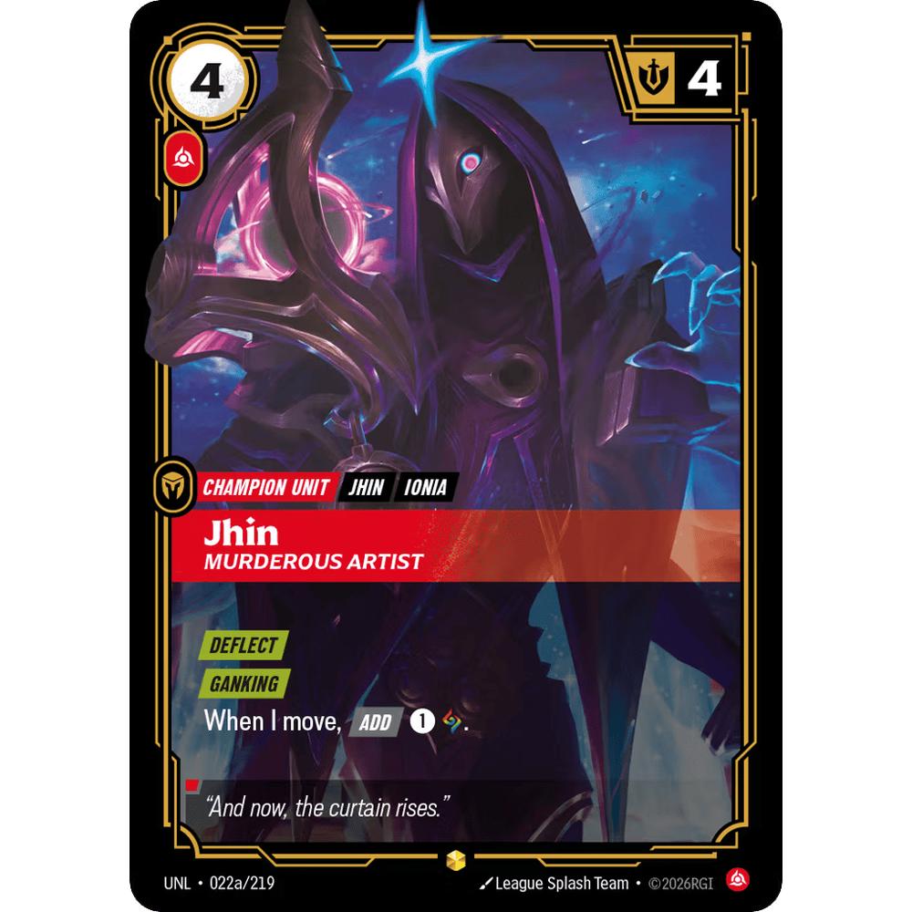 Jhin, Murderous Artist UNL 022a/219 - Foil