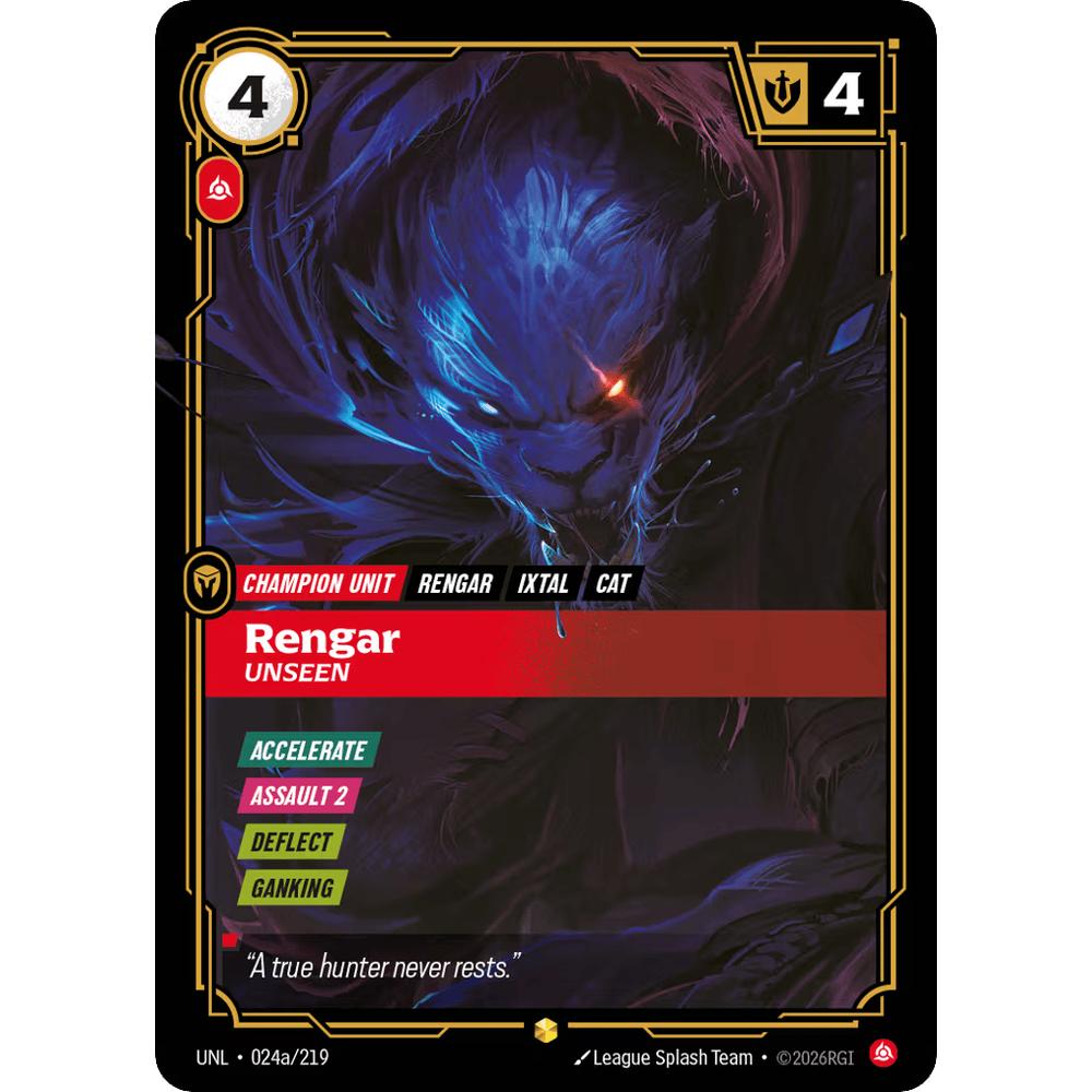 Rengar, Unseen UNL 024a/219 - Foil