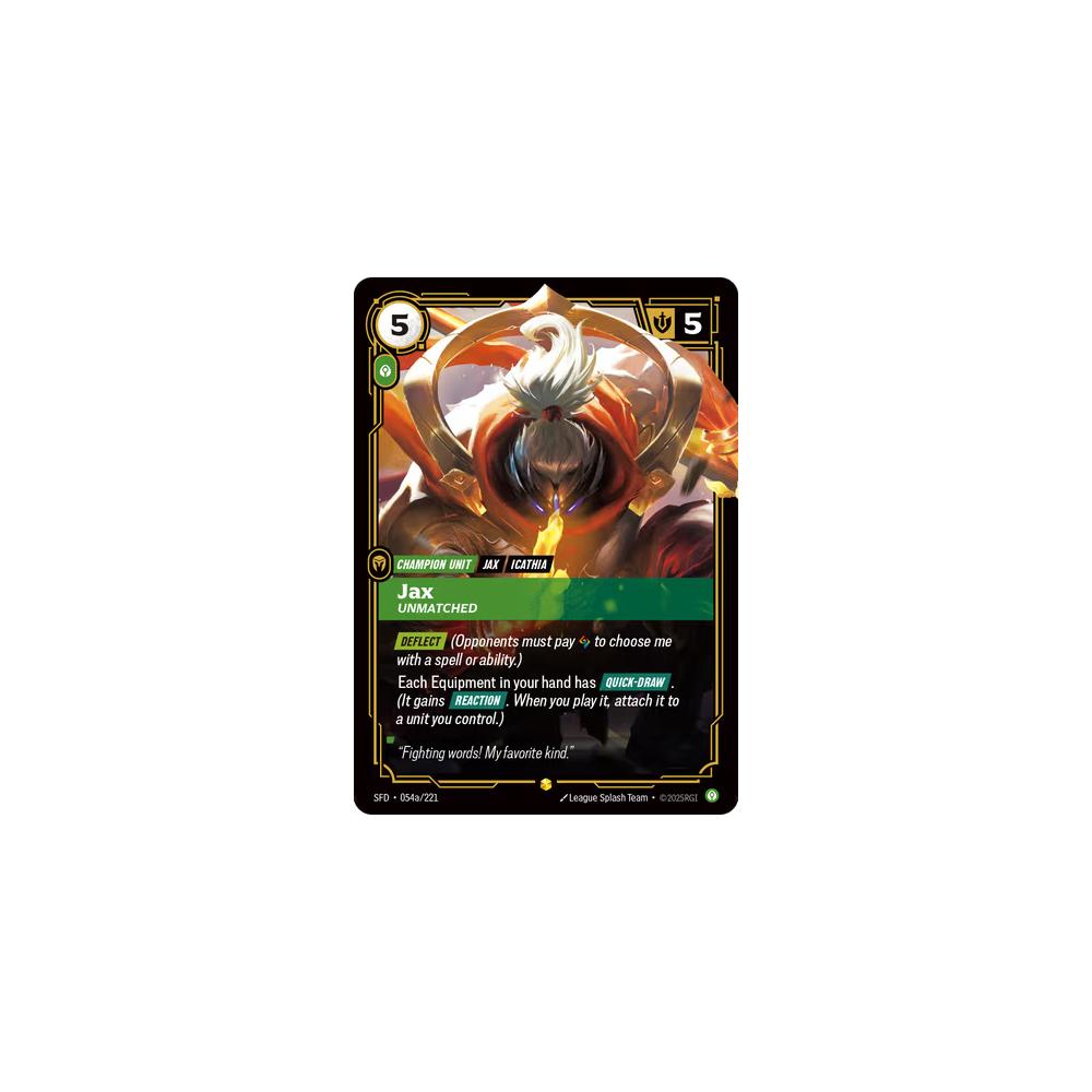 Jax - Unmatched SFD 054a/221 - Foil